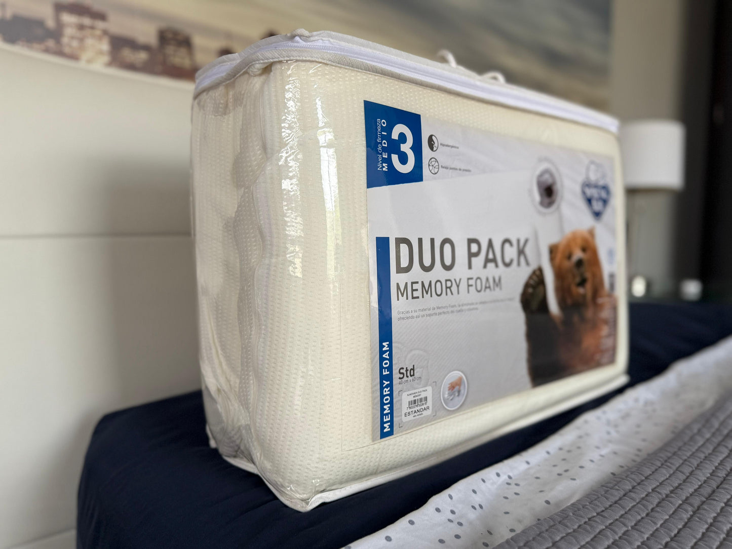 Almohada Pro Memory Foam Paquete de 2 Spring Air