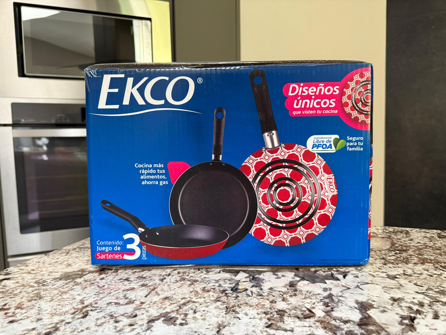 Juego de 3 Sartenes Ecko
